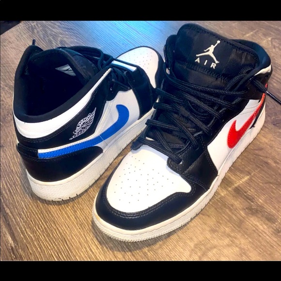 Multi color swoosh Nike air Jordan 1 - Picture 1 of 2